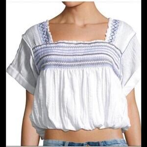 free people top medium womens White